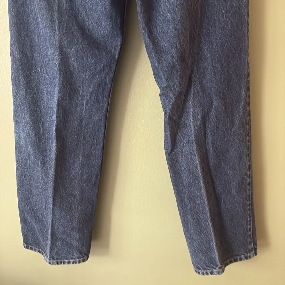 Levi's 505 Men's Rigid Dark Blue Wash Denim Jeans Relaxed Fit Sz W34 L30
